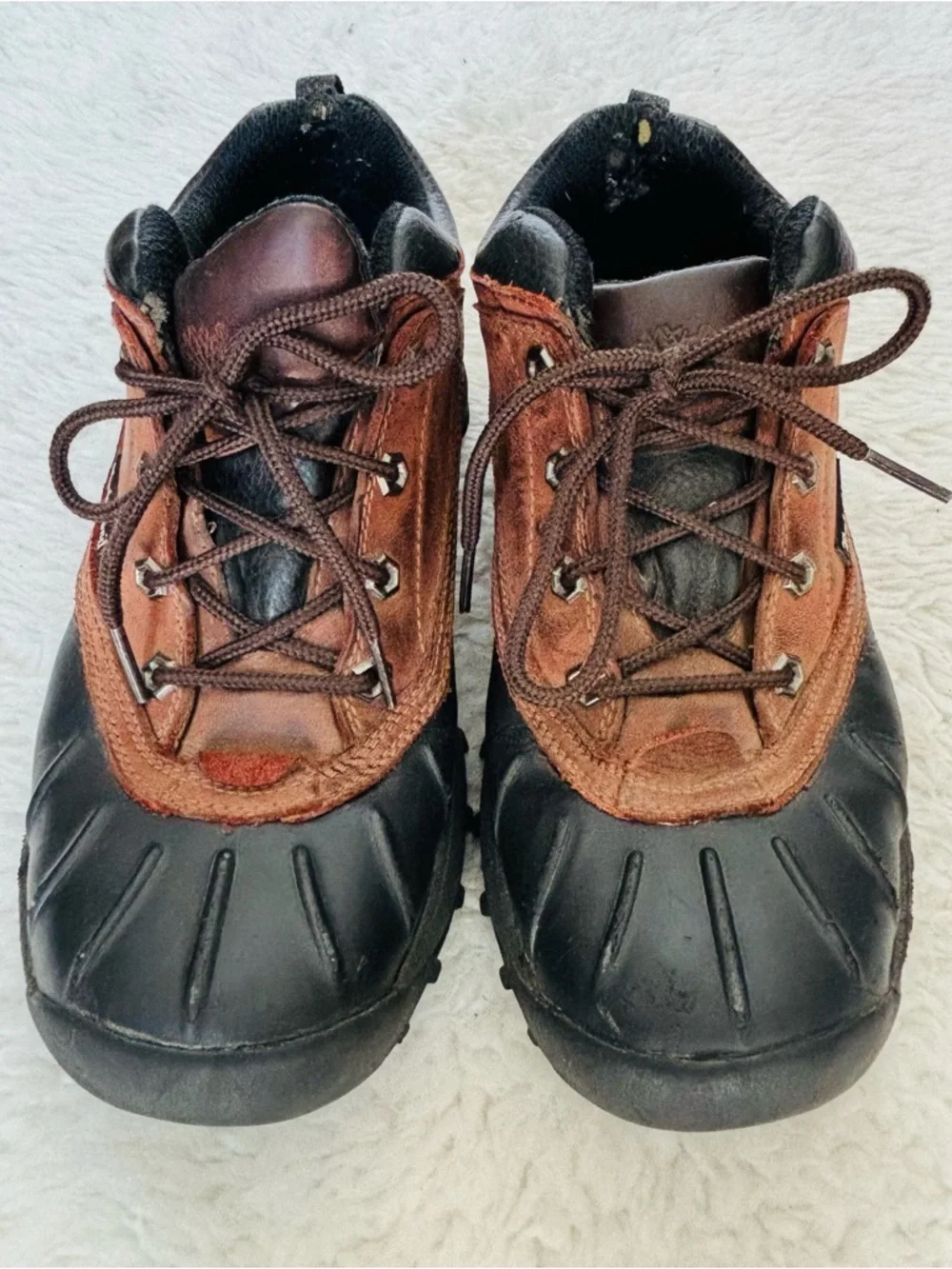 Timberland Brown and Black Genuine leather Lace-Up Chukka Boots Size 9 M